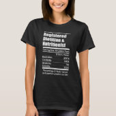 Geregistreerde diëtist en voedingsdeskundige diëte t-shirt (Voorkant)