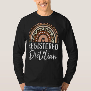 Geregistreerde diëtitische voedingswaarde-voedings t-shirt