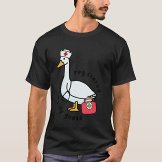 Geregistreerde Dwaas Ganzendokter Stethoscoop Verp T-shirt