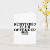 Geregistreerde Flex Offender Grappige Bodybuilding Kaart (Gele Bloem)