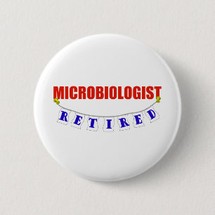 GEREGISTREERDE MICROBIOLOGIST RONDE BUTTON 5,7 CM