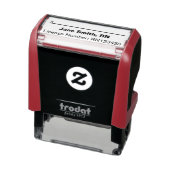 Geregistreerde Nurse Name Licentienummer & Lijn Zelfinktende Stempel (Product)