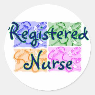 Geregistreerde T-shirts en cadeautjes—unieke art Ronde Sticker