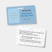 Geregistreerde therapiedog badge (Front & Back)