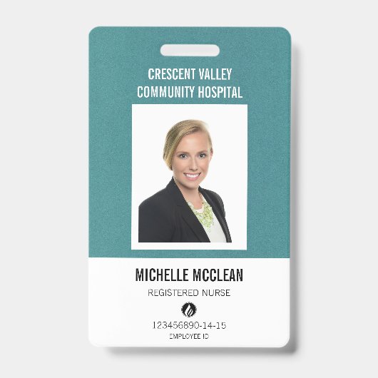 Geregistreerde verpleegkundige ID Professional Bla Badge (Voorzijde)