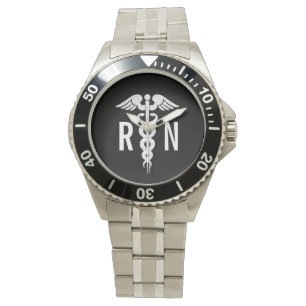 Geregistreerde verpleegster Caduceus Medical Black Horloge