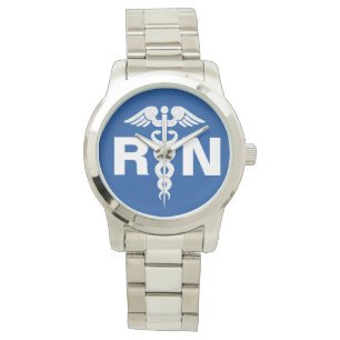 Geregistreerde verpleegster Caduceus Royal Blue Si Horloge