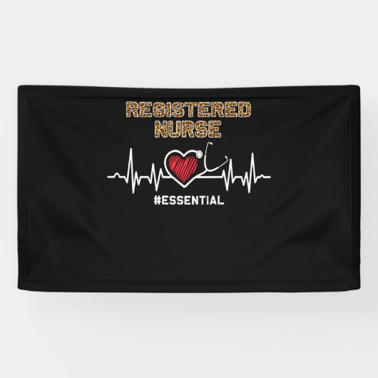 Geregistreerde verpleegster #Essential Stethoscoop Spandoek (Horizontaal)