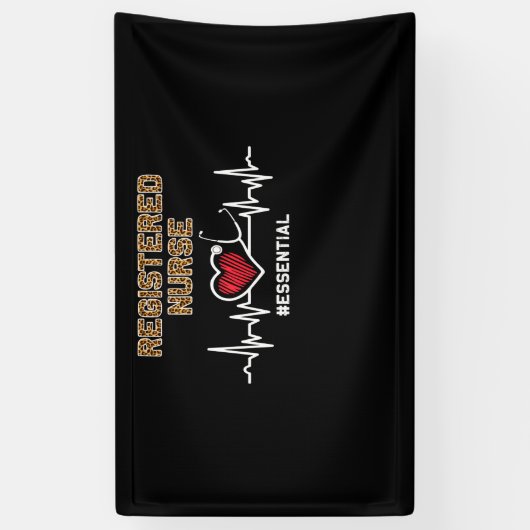 Geregistreerde verpleegster #Essential Stethoscoop Spandoek (Verticaal)