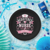 Geregistreerde verpleegster EST 2025 Verpleegkunde Papieren Bordje (Feest)
