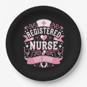 Geregistreerde verpleegster EST 2025 Verpleegkunde Papieren Bordje (Voorkant)