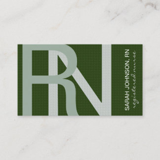 Geregistreerde Verpleegster Getextileerde Tekst KI Visitekaartje