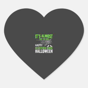Geregistreerde verpleegster Halloween Spinnenweb e Hart Sticker