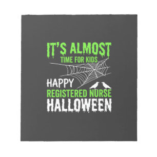 Geregistreerde Verpleegster Halloween Spinnenweb e Notitieblok