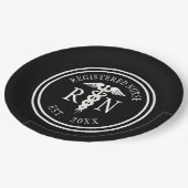 Geregistreerde verpleegster RN Caduceus Graduation Papieren Bordje (Gekanteld)