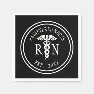 Geregistreerde verpleegster RN Caduceus Graduation Servet
