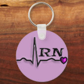 Geregistreerde verpleegster "RN" geeft QRS-ontwerp Sleutelhanger (Voorkant)