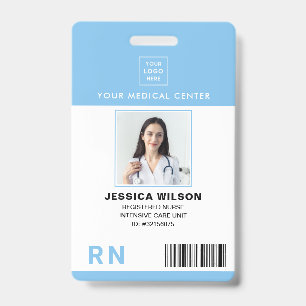 Geregistreerde verpleegster RN Medisch ID Blauwe b Badge