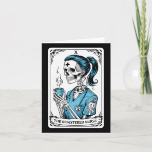 Geregistreerde Verpleegster Tarotkaart Skelet Verp Kaart