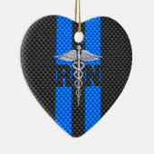 Geregistreerde zure RN koolstofvezelstijl Caduceus Keramisch Ornament (Rechts)