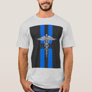 Geregistreerde zure RN koolstofvezelstijl Caduceus T-shirt