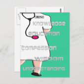 Geregistreerde zuster-cadeaus briefkaart (Voorkant / Achterkant)