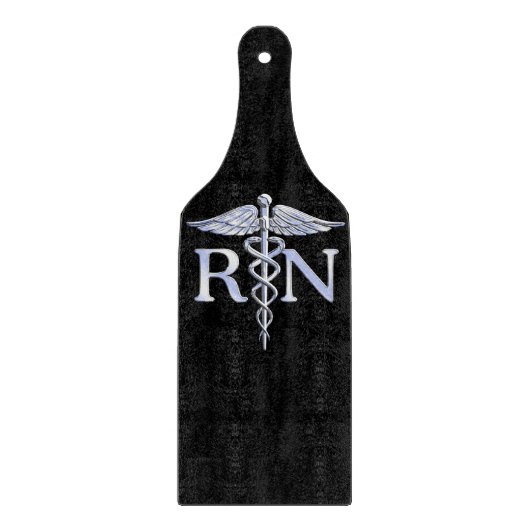 Geregistreerde zuster RN Caduceus Snakes Style op  Snijplank (Voorkant)