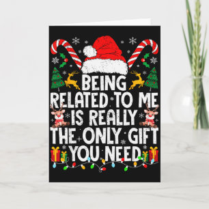 Gerelateerd aan mij Grappig Kerstmis Familie Kerst Kaart