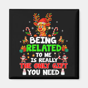 Gerelateerd aan mij Grappig Kerstmis Familie Kerst Magneet