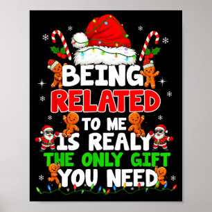 Gerelateerd Aan Mij Grappig Kerstmis Familie Xmas Poster