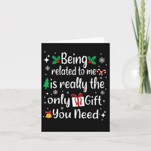 Gerelateerd aan mij, leuke kerst familie pyjama kaart