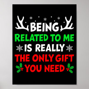 Gerelateerd aan mij zijn Funny Kerst T-shirts Vrou Poster
