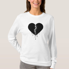 Gerepareerde Middennacht: Aaneengestikt Obsidiaan  T-shirt