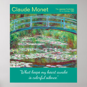 Gereresteerde Japanse Monet Footbridge Artist Quot Poster