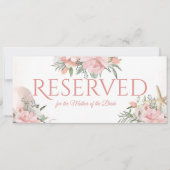 Gereserveerd Bloemstrand Kaart (Voorkant)