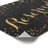 Gereserveerd bruiloft poster (Hoek)