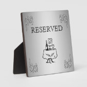 Gereserveerd tabellabel fotoplaat (Voorkant)