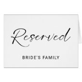 Gereserveerd Teken Trouwen Minimal Script Elegant (Voorkant Horizontaal)
