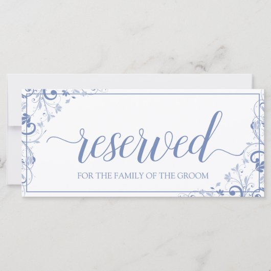 Gereserveerd teken wijzigen | Chic Bouquet-Blue-Gr (Voorkant)