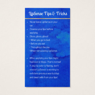 Gereserveerd voor RaniaLipSense Toepassing & Tips Visitekaartje