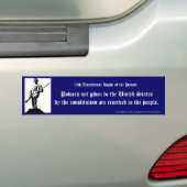 gereserveerd zijn voor het volk bumpersticker (Op auto)