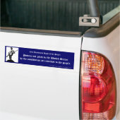 gereserveerd zijn voor het volk bumpersticker (Op Truck)