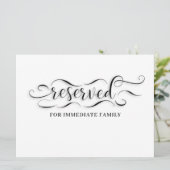 Gereserveerde bruiloft kaart (Staand voorkant)