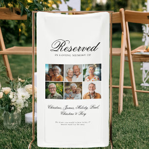 Gereserveerde Stoel - 6 Foto Herdenkings Huwelijk  Spandoek