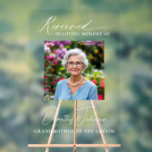 Gereserveerde Zitplaats Familie bruiloft Memorial Acryl Bord (Neutraal)