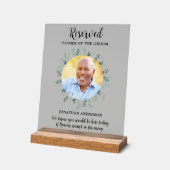 Gereserveerde zitplaats Foto Wedding Greenery Memo Acryl Bord (Hoek)