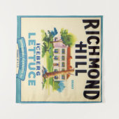 Gerestaureerd Richmond Hill Lettuce Crate Label Wandkleed (Voorkant (horizontaal))