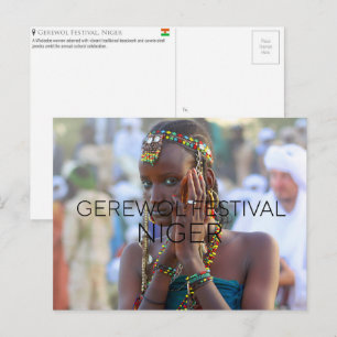 Gerewol Festival, Niger Reisansichtkaart Briefkaart