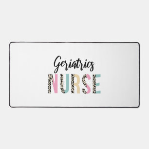 Geriatrics Nurse mignon Leopard Design - Drôle cad