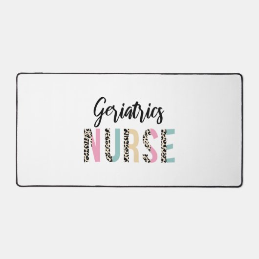 Geriatrics Nurse mignon Leopard Design - Drôle cad (Recto)